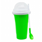 Kiirk&uuml;lmutatud slushy valmistaja tass suure mahutavusega slushy tass omatehtud smuutide jaoks mahla j&auml;&auml;tis suvine pigista Bekeri k&ouml;&ouml;git&ouml;&ouml;riist 300ML sinine