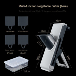 Viilutaja Ohutu Mandoliin K&ouml;&ouml;giviljal&otilde;ikur K&ouml;&ouml;giviljadiku L&otilde;ikur Julienne'i, Friikartulite ja Kartuli jaoks Kaasas Hoiukarp kaanega