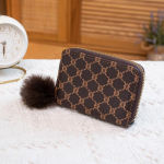 L&uuml;hike rahakott Moodne tr&uuml;kitud rahakott, isikup&auml;rastatud juuksepalli vahetuskott valge