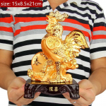 Kuldne vaik Kana Loomakaunistus &Otilde;nnekuke kuju Elutoa kaunistus Hiina telekapp Kujukesed Kaunistused K&auml;sit&ouml;&ouml;