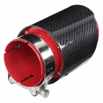 Universaalne v&auml;ljalaskeots, saba, l&auml;ikiv s&uuml;sinikkiust punane toru, sirge 3,1 tolli sisselaskeava 4 tolli &uuml;hekordne