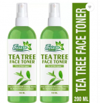 Cesaro Organics Tea Tree Purifying Alcohol-Free Face Toner To Cleanse, Refine & Tighten Pores Men & Women 2 Set (100 ml X 2)
