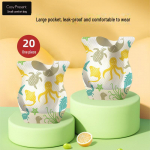 Veekindel ja saastumisvastane beebipudip&otilde;lle &ndash; kaasaskantav, &uuml;hekordselt kasutatav einekaitse Disposable Bib 20 pcs/bag