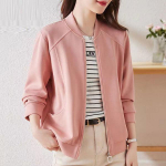 Naiste &scaron;ikk lukuga vintage pesapallijope, &uuml;hev&auml;rviline kardigan, &uuml;hev&auml;rviline &uuml;lemine mantel kevads&uuml;giseks XXL roosa