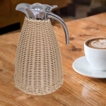 Roostevabast terasest kohvikann, isoleeritud kann, joogikann 1,5L kaanega, vaakumtermos vee jaoks natural