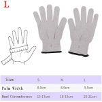 1 paar juhtivaid h&otilde;bekiust elektroodkindaid padjad elektroteraapia massaaž M