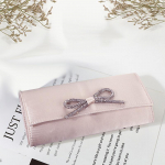 Elegantne &otilde;htune sidur: Stiilne Bow k&auml;ekott mobiilile ja kosmeetikale 22*4*10.2 cm