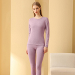 Meeste villase siidiga termopesu komplekt - V&auml;rviline s&uuml;gis-talvine aluskiht paaridele Women's 3XL (140-155 lbs)