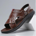 Uued meeste suvised suures suuruses sandaalid suured rannakingad Pehmest nahast sandaalid zapatos hombre zapatos hombre H169 36