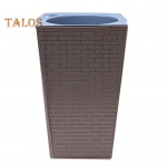 Isekastuv lillepott drenaažiaukudega, automaatne kastmispott, veepaak, toa- ja &otilde;uetaimedele S antiikne h&otilde;bedane v&auml;rv