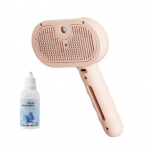 Lemmikloomade auruhari isepuhastuv lemmikloomade hoolduskamm veepihustiga laetav aurutav lemmikloomade karvaeemalduse massaažihari kasside ja koerte karvaeemalduseks Charging roosa