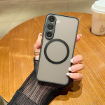 Samsung Galaxy S25 S24 S20 FE S22 S21 S23 Ultra Plus S23FE luksuslik magnetiline &uuml;mmargune &uuml;mbris A34 A54 A24 A25 p&otilde;rutuskindel l&auml;bipaistev matt kate Samsung A56 5G