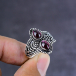 Pink Rubilite Handmade 925 Sterling Silver Jewelry Ring Size 7 Gift For Her z3f54