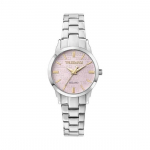 Trussardi T-Bent Roosa Roostevabast Terasest Ketas Kvarts R2453141508 Naiste K&auml;ekell