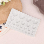 25 Cavity Love Silikoonvormid Ise tehes s&uuml;damekujulise koogivormi kondiitritooted Fondant &scaron;okolaadikoogi sisekujundus T&ouml;&ouml;riistad K&uuml;psetustarbed Vaiguvorm