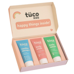 Tuco Kids BathTime Gift Pack with Aloe Vera Body Lotion, Tulsi Shower Gel & Almond Oil Shampoo | 100ml each | Pack Of 3