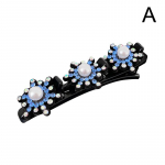 Naised Elegantne Lillep&auml;rlid Pats Juuksen&otilde;elad Magusad Juukseklambrid Pats Kaunista Lillehambakujuline B K2W7 blue-One-size