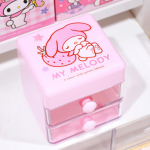 Sanrio Mini Lauakorraldaja Joonisfilm Hello Kitty Cinnamoroll Melody Kahekihiline Ehted Kleebised Hoiukarp T&uuml;drukute Kingitused