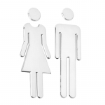 Akr&uuml;&uuml;l 3D WC Sildi Plaat Elegantne Pesuruumi Ukse Seinakleebis Wc Vannitoa Viidad Kunst Kodu Vannitoa Dekor h&otilde;be