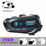 D3X nutikas mootorratta sides&uuml;steem - Bluetooth 5.4 kiivrik&otilde;rvaklapid AI assistendiga