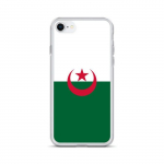 Coque pour iPhone - PIXELFORMA - iPhone 8 - Drapeau de l'Alg&eacute;rie - Silikoonist supp - Design l&eacute;ger