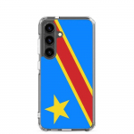 Coque T&eacute;l&eacute;phone &ndash; Samsung &ndash; Galaxy S24 Plus &ndash; Drapeau RDC &ndash; Supp &ndash; Mitmev&auml;rviline