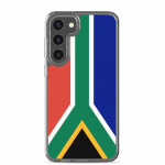 Coque T&eacute;l&eacute;phone &ndash; Samsung &ndash; Galaxy S23 Ultra &ndash; Drapeau Afrique du Sud &ndash; Souple &ndash; mitmev&auml;rviline