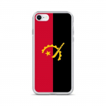 Coque iPhone 6S - Drapeau de l'Angola - Silikoonist supp - Protection compl&egrave;te - Rouge - Mixte