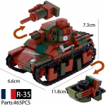 MOC II maailmas&otilde;ja USA s&otilde;jav&auml;e pealahingutank ehitusklotsid h&auml;vitaja LCM3 soomusmasin auto klotsid m&auml;nguasjad poiste kingitus
