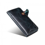 Denior Luksuslik Nahast Vutlarvaha Telefoni&uuml;mbris Galaxy S25 Ultra S8 S9 S10 S20 S21 S22 Plus S23 S24 FE S25 Edge jaoks, Sim-kaardi ja rahakotiga For Galaxy S20 Plus sinine