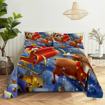 J&otilde;uluvana Queen voodipesukomplekt Laste lina Poiste ja t&uuml;drukute voodilinad ja padjap&uuml;&uuml;rid J&otilde;ulukingitused Voodilinade komplekt Voodipesukomplekt 110X230cm(2Pcs)