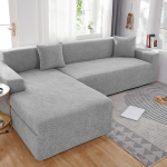 Sametine veekindel žakaarist diivanikate - t&auml;ielikult kattev, reljeefne tolmukaitse Four-seater Sofa Cover: Fits 235-300cm