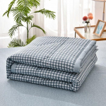 Lihtne kaasaegne &otilde;hukonditsioneer &otilde;huke tekk suvine tekk puuvillane kohev ruuduline tekk voodil, mugav tekk quilt100x150cm