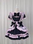 Uus Jaapani Lolita Must Roosa Neiu Kost&uuml;&uuml;m Armsa Kassi V&ouml;&ouml;rihmaga Medium gray