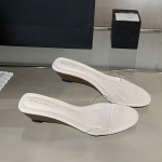 Mood Mood L&auml;bipaistvad Naiste Kiilkontsaga Sussid Naiste Slaidid Sandaalid Kingad &Uuml;mara Ninaga Jalatsid Daamide Kontsaga Sussid Kiilkontsaga Kingad 35 valge