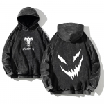 Jaapani Anime Black Clover Asta Logo Tr&uuml;kitud Pestaud Kapuutsiga Meeste Vintage Kapuutsid Suurused Sweatshirt Harajuku Puuvillane Streetwear S