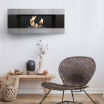 Seinale paigaldatav Bioetanool kamin DELTA2 HORIZONTAL T&Uuml;V