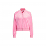 Adidas Originals X Feifei Ruan FW23 Klassikaline Retro Sametine Treeningjakk Naistele &Uuml;ler&otilde;ivad Roosa IX4223 XXS