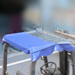 Forklift Cover,Canopy Easy to Install Mesh Cloth Shade Cover Sun Protection Top Awning for Outdoor Dark Blue 105x125cm