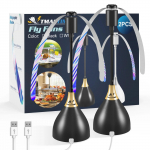 2/3 tk Lendavate putukate ventilaatorid laudadele T&otilde;hus putukat&otilde;rje ventilaator peletab putukad eemale pehmete tiivikutega USB Piknik BBQ Pidu Putukate Ventilaatorid