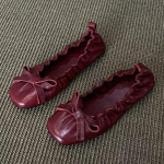Moodsad Mary Jane Kingad Naistele Ballett 2025 Uued Mitmek&uuml;lgsed Lipsuga &Uuml;ksikud Kingad Moodsad Elegantsed Igap&auml;evaseks Kandmiseks Madalad Kingad Zapatos De Mujer 38 punane