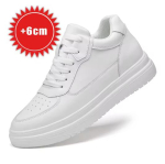 Moodsad k&otilde;rgust suurendavad kingad meestele 10 cm N&auml;htamatu T&otilde;stukiga Tennised Valge Nahk Spordijalatsid Mees Zapatillas De Hombre Suur Suurus 46 46 white