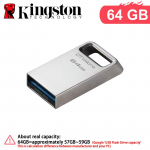 Kingston 128GB Mini USB 3.2 M&auml;lupulk Metallist Pen Drive 64GB 256GB DTMC3G2 USB M&auml;lupulk Lugemiskiirus 200 MB/s Auto U-ketas H&otilde;bedane &Uuml;liv&auml;ike &middot;64GB