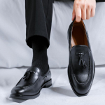suur suurus meeste vabaaja &auml;ri pulma formaalsed kingad slip-on tutikesed kinga hingav must pruun pehme nahk mokassiinid tossud 240 must