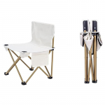 V&auml;litingimustes kokkupandav tool, kaasaskantav vaba aja veetmise matkatool, &uuml;likerge seljatoega kalap&uuml;&uuml;gitool, matkatool, rannatool beež