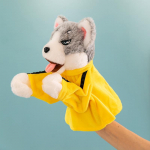 Loominguline Husky Poksikoer Interaktiivne K&auml;sinukk Pl&uuml;&uuml;sist M&auml;nguasi Kindam&auml;nguasi Heliga M&auml;nguasi Riidest Nukk 25 * 15Cm 0.16kg