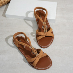 Moodsad Sandaalid Naistele 2025 Suvi Uued Naiste Kingad Mugavad Retro Boheemlaslikud Lamedad Kingad Pehmed Naiste Sandaalid Sandalias De Mujer 36 &scaron;okolaad