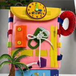 Montessori v&auml;ikelapse tegevustahvel, 30-in-1 seljakotiga &otilde;ppimistegevusm&auml;nguasjad 10 tk poptorude fidget-m&auml;nguasjadega lastele 1 2 3 aastat vanad