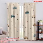 2D tasaprint 2 tk Kardin Armsad Autod Tapeet Kangas Ilma Elektrita Peo Kaunistused Kasutamiseks V&auml;ljas P&uuml;hadel 52.50 &times; 116.00 cm 2 pcs