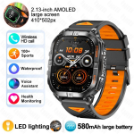 Uus nutikell GPS v&auml;li-baromeetriline kompass LED-taskulamp 580 MAH 3ATM veekindel 100+ spordirežiimi tervis BT-k&otilde;ne nutikell Black Silicone